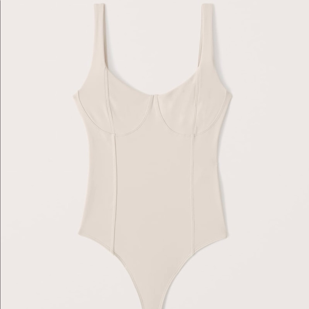 Abercrombie & Fitch Nude Corset Bodysuit XS
